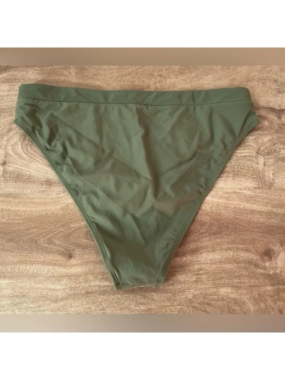 NWOT Bikini Bottom Army Green Swimsuit Bottom Only Size XL - Picture 5 of 6
